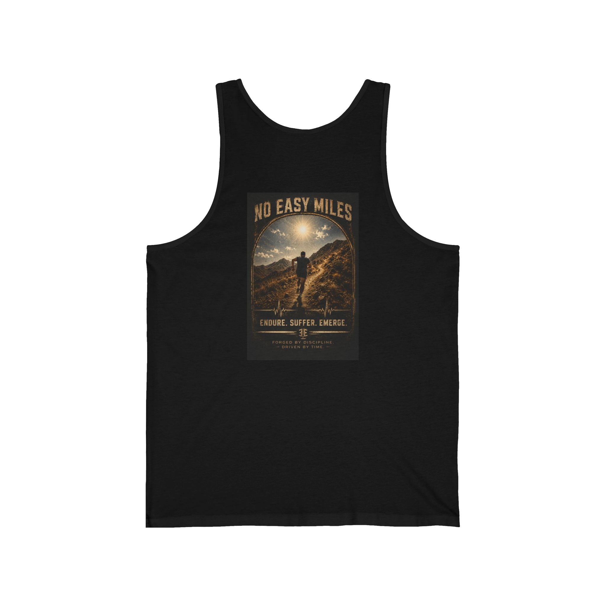 Tank Top — 'No Easy Miles' Adventure Graphic Tank