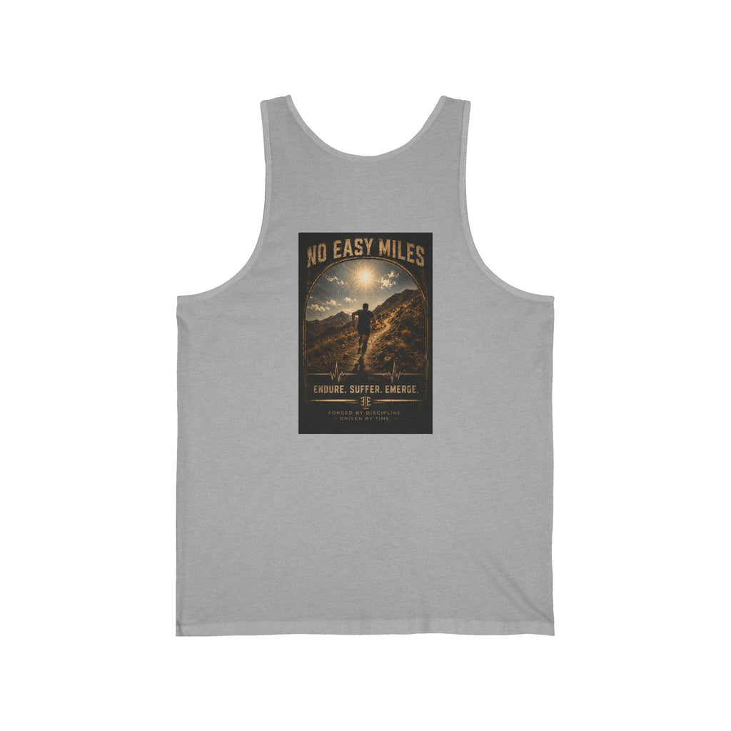 Tank Top — 'No Easy Miles' Adventure Graphic Tank
