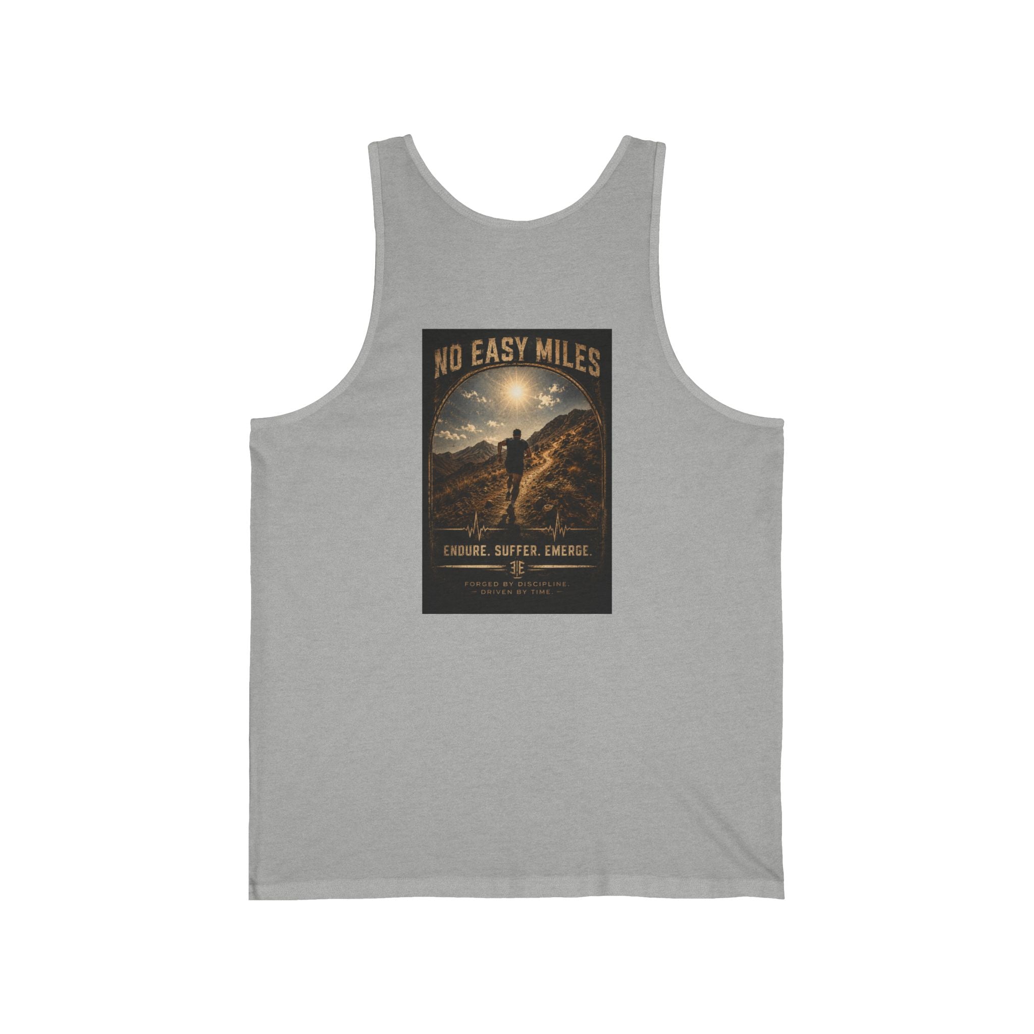 Tank Top — 'No Easy Miles' Adventure Graphic Tank