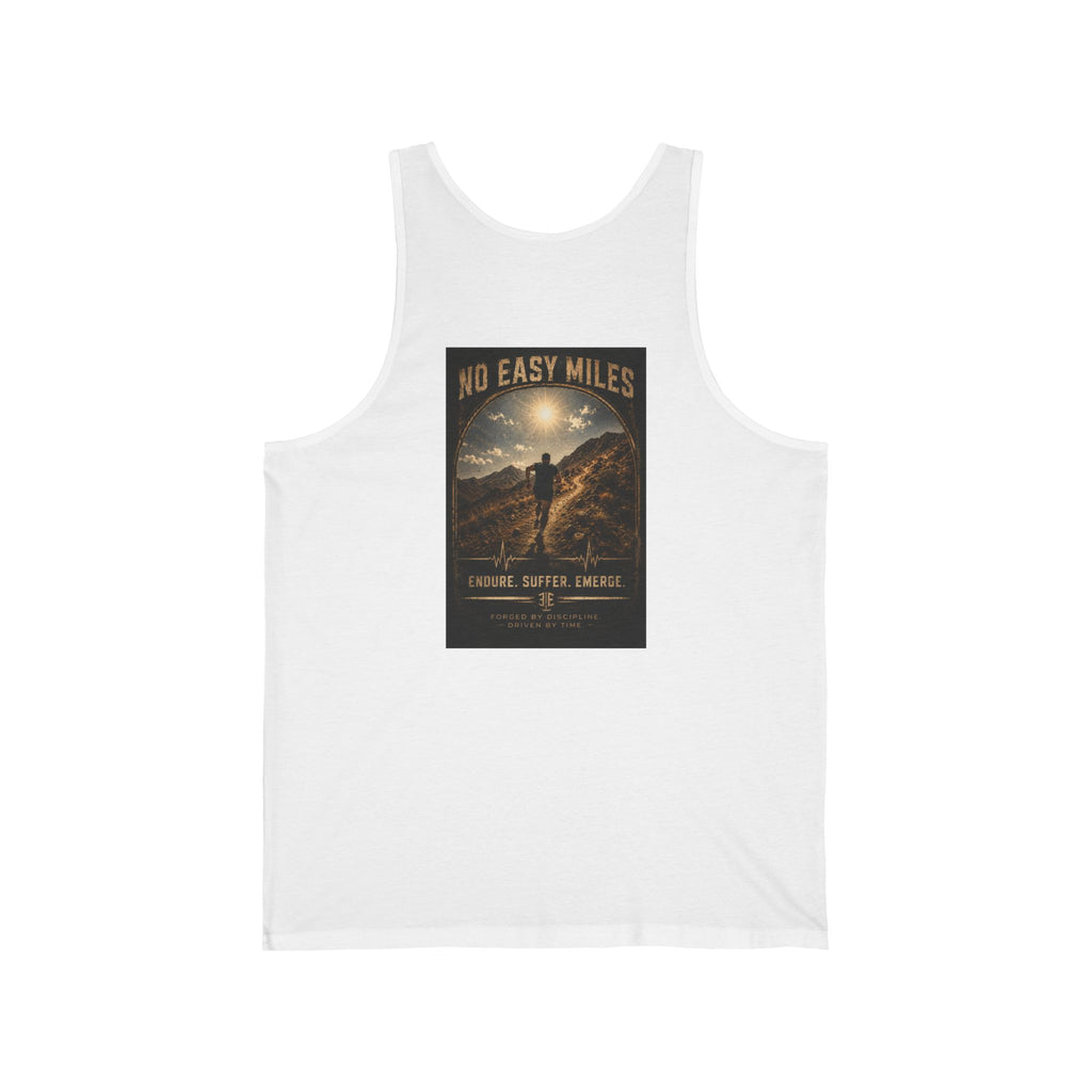 Tank Top — 'No Easy Miles' Adventure Graphic Tank