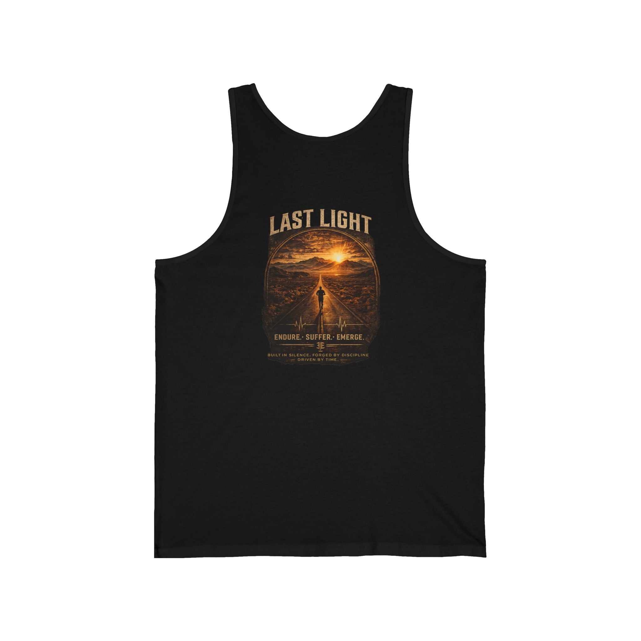Last Light Scenic Tank Top — Sunset Adventure Graphic Jersey Tank