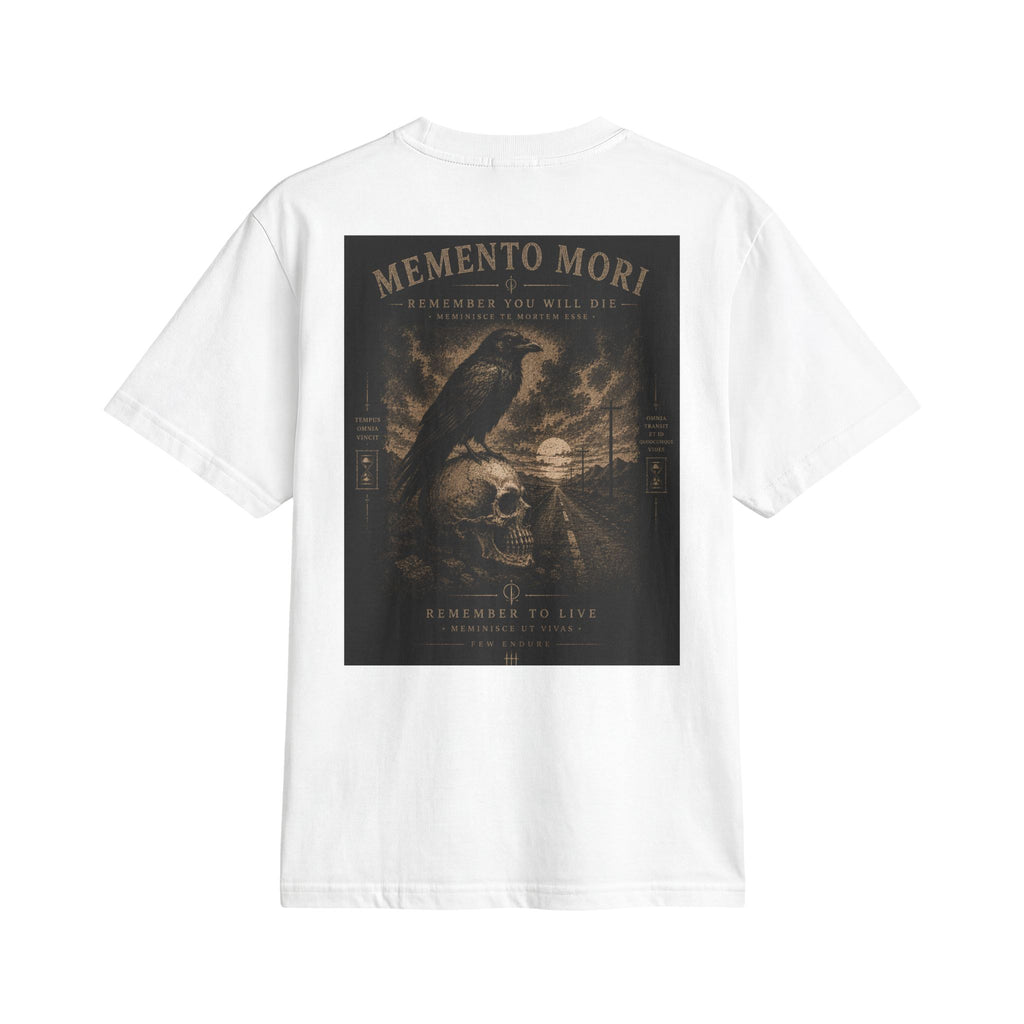 Memento Mori Graphic T-Shirt — Raven & Skull Vintage Tee